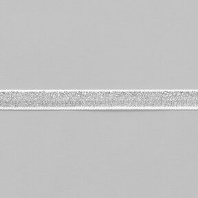 Sammetsnöre Metallisk [10 mm] – silvermetallic, 