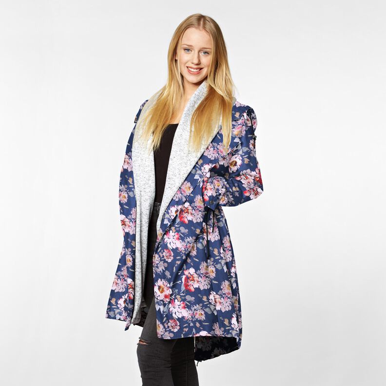 Softshell Blommor – indigo/rosa,  image number 5