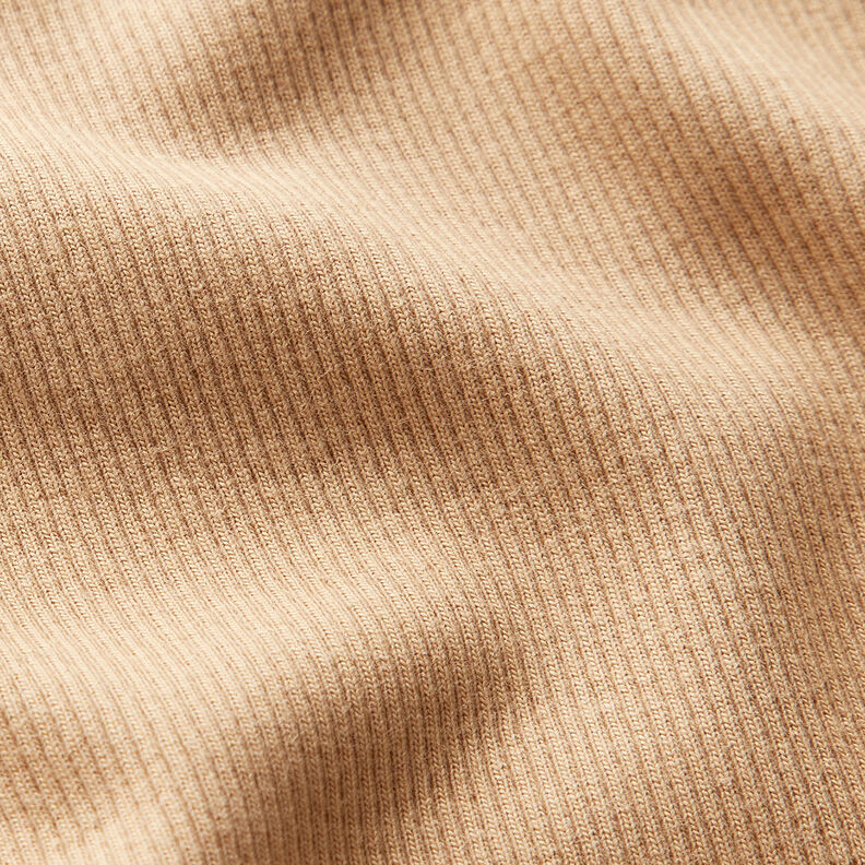 Fint räfflat Bomullsjersey – beige,  image number 2