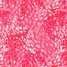 crêpetyg abstrakt leopardmönster – intensiv rosa, 