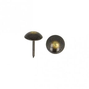 Möbelspikar [ 17 mm | 50 Stk.] - antracit/gammalt guld metallisk, 