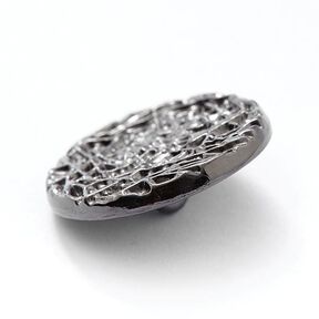 Metallknapp Meteor – silver metallic, 