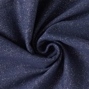 Glittermuddar rörformigt tyg med lurex – marinblått/silvermetallic, 