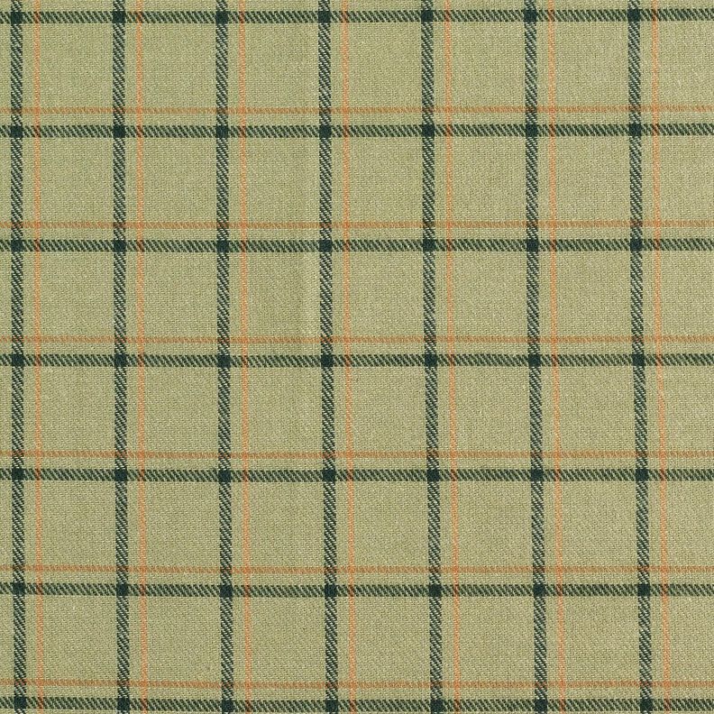 flanell dubbelrutor – khaki/grangrön,  image number 1