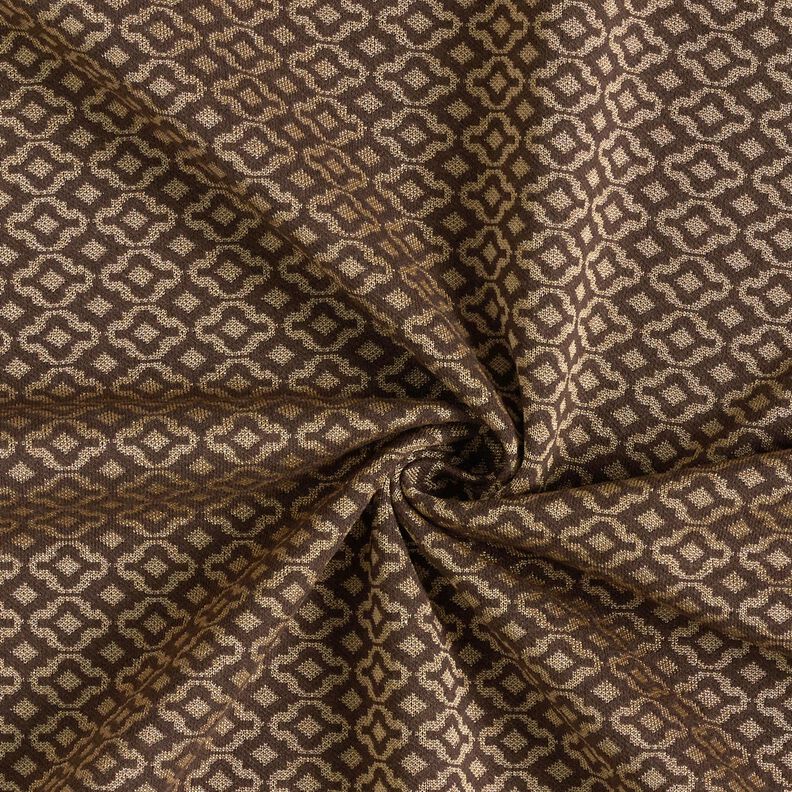 Stickad jacquard romber – beige/brun,  image number 4