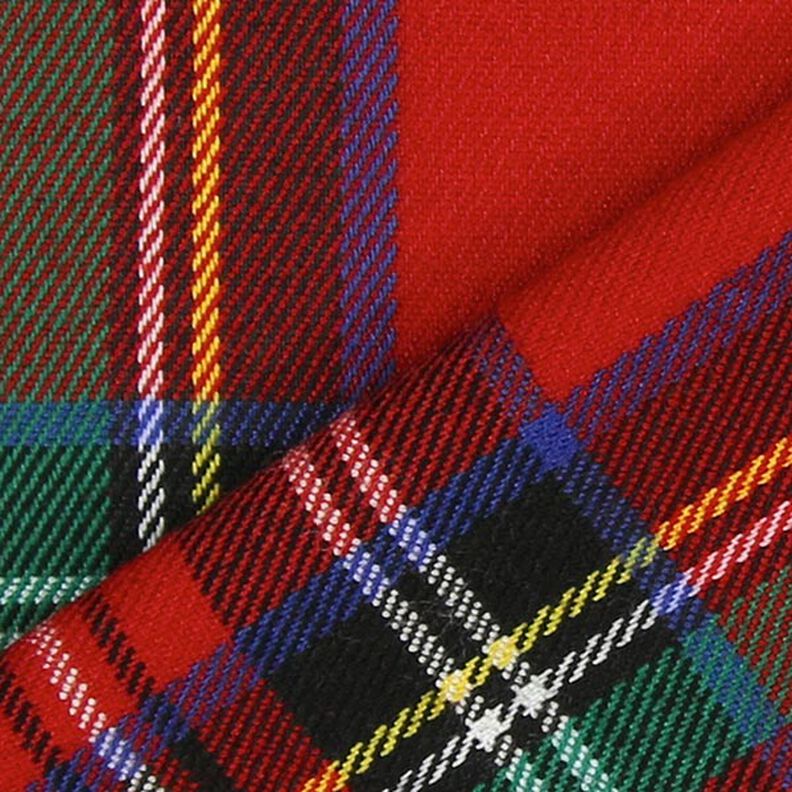 Skotskrutig Tartan Stora rutor – rött,  image number 3