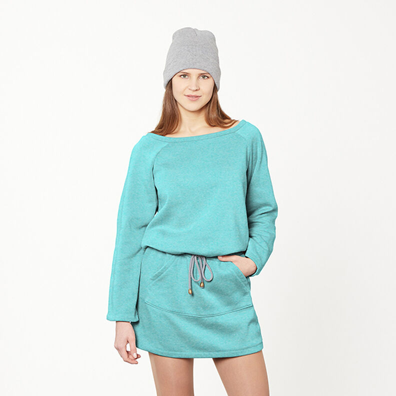 Sweatshirt Melange Ljus – mint,  image number 6