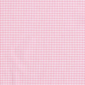 Bomullstyg Vichy rutig 0,2 cm – rosa/vit, 