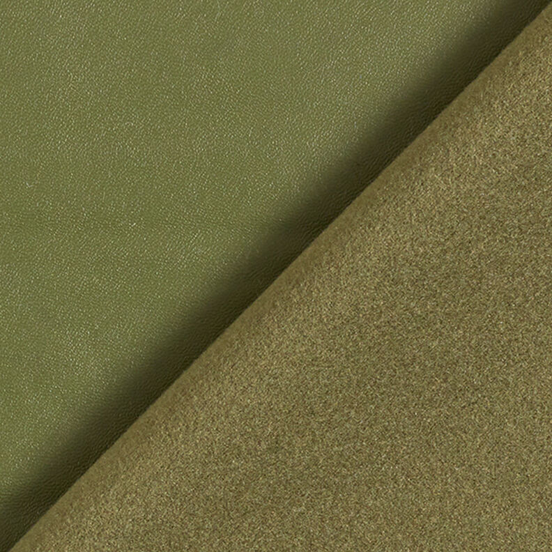 stretch konstläder enfärgat – khaki,  image number 3