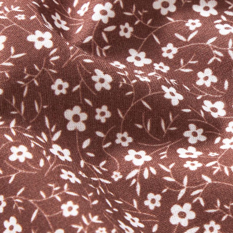 Poplin Millefleurs – brons/vit,  image number 2