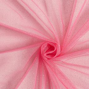 Glittrigt tylltyg Royal – pink/guld, 