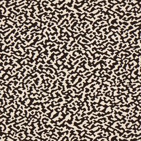 Möbeltyg Jacquard Abstrakt leopardmönster stort – svart/sand, 