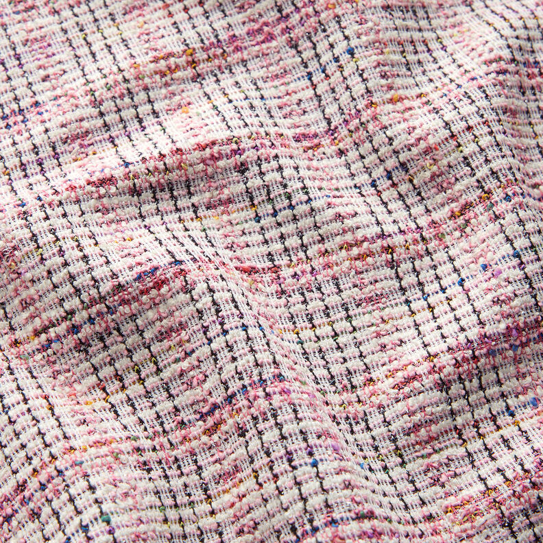 Jacquard Jersey glitterbouclé – rosa,  image number 3