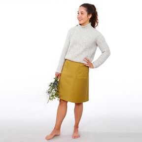 FRAU INA - enkel kjol med påsydda fickor, Studio Schnittreif | XS - XXL, 