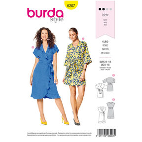 Omlottklänning, Burda 6207 | 34 - 44, 