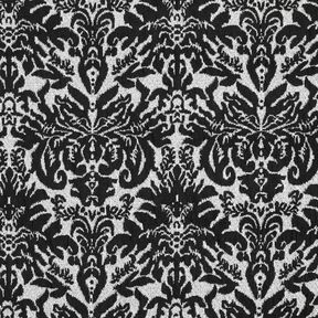 Jacquard-jersey ornament – silvermetallic/svart, 