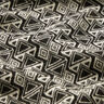 Stickad jacquard trianglar – svart/vit,  thumbnail number 2