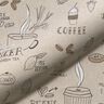 Dekorationstyg halvpanama, kaffe, te & kaka – natur,  thumbnail number 2