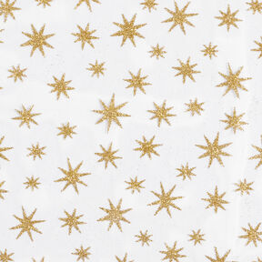 tyll glitterstjärnor – vit/guld, 