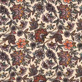 viskos satin paisleyblommor – cashew, 