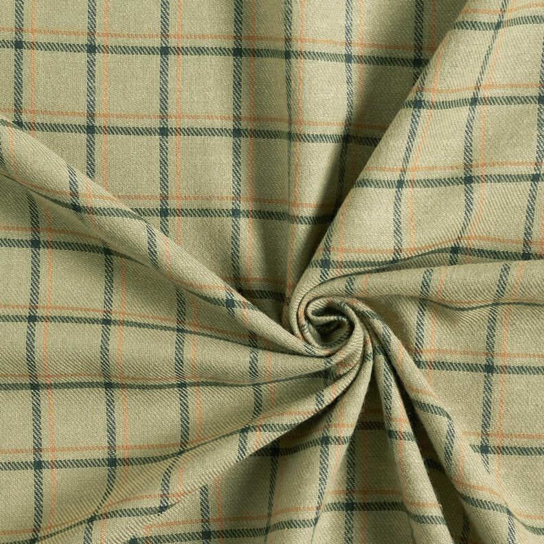 flanell dubbelrutor – khaki/grangrön,  image number 3