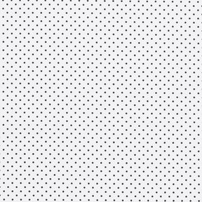 Bomullspoplin Små prickar – vit/svart, 