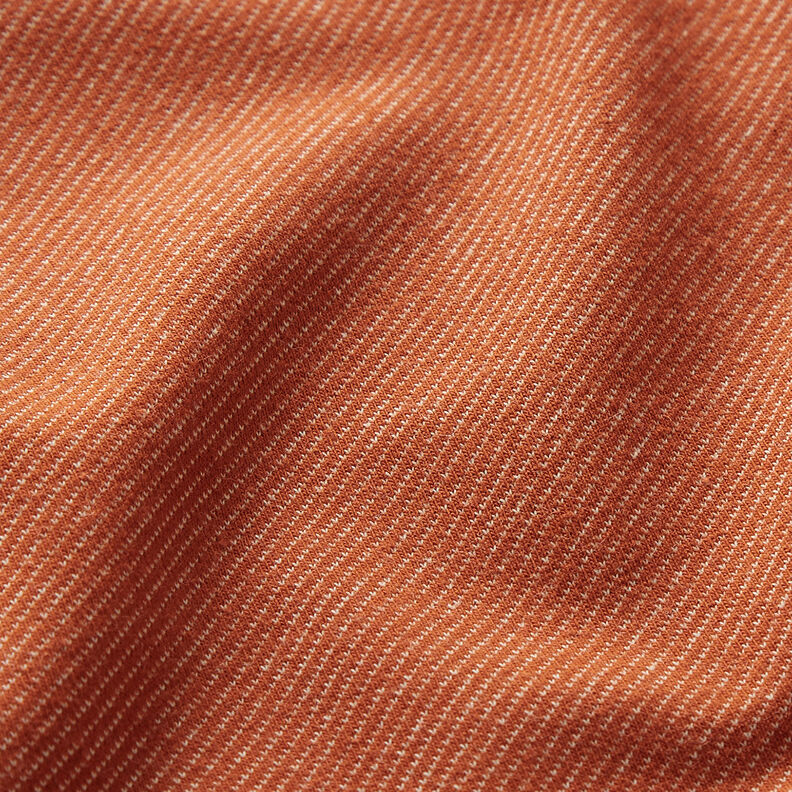 Bomullsjersey Jeans-optik – terracotta,  image number 2