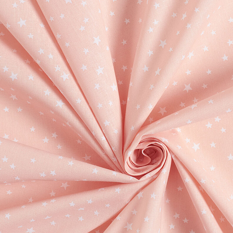 Bomullspoplin Oregelbundna stjärnor – rosa,  image number 3