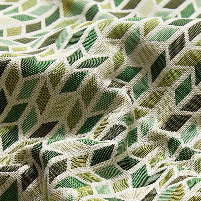 Jacquard Gobeläng Sicksack – grön,  image number 2