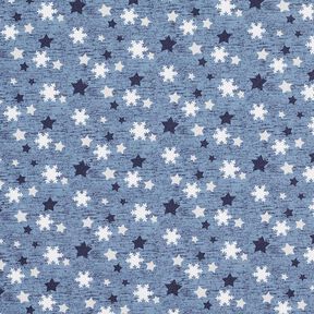 Sweatshirt Ruggad snöflingor och stjärnor Digitaltryck – blågrått, 